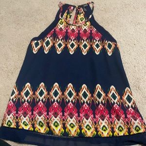 Aqua size xs sleeveless blouse